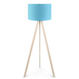 Opviq Lámpara de Pie AYD-1563 Azul y Crema